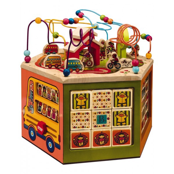 Btoys, GIGANTYCZNA drewniana kostka edukacyjna - 6 ścian bocznych Btoys, GIGANTYCZNA drewniana kostka edukacyjna - 6 ścian bocznych