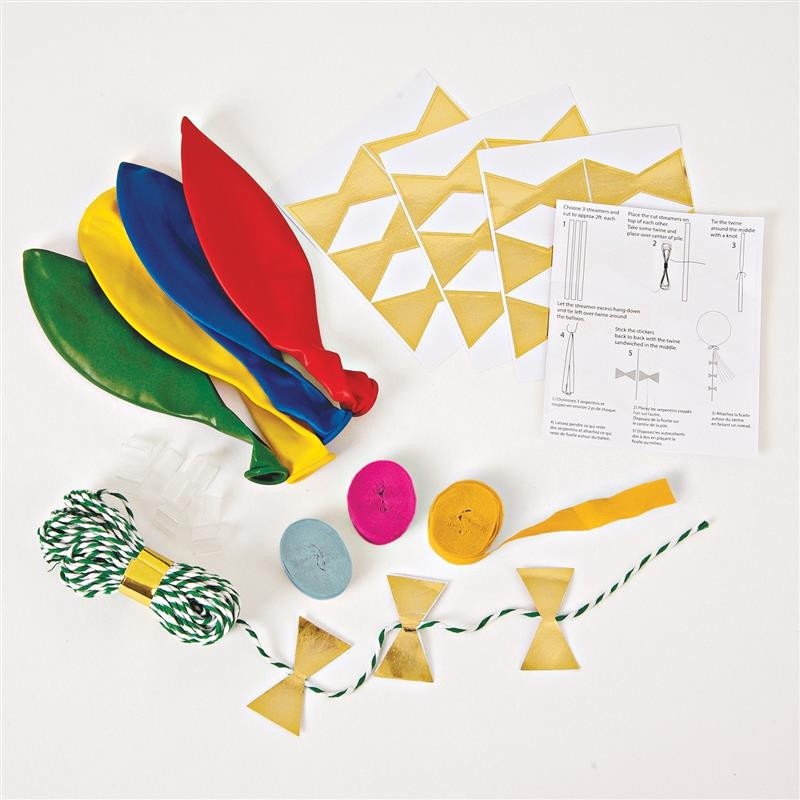 Meri Meri, zestaw balonów z ozdobami Multikolor