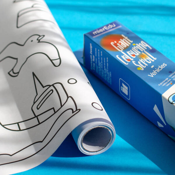 Mieredu, Gigantyczna Kolorowanka W Rolce Pojazdy