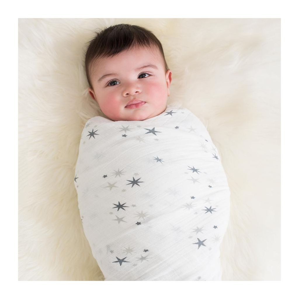 Aden & Anais, Zestaw 4 otulaczy 120 x 120 twinkle star