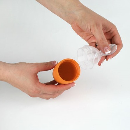 Łyżeczka do podawania pokarmu Boon pomarańczowa