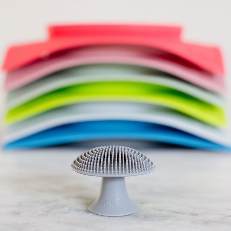 EZPZ, Silikonowa myjka czyścik do naczyń bez bakterii szara