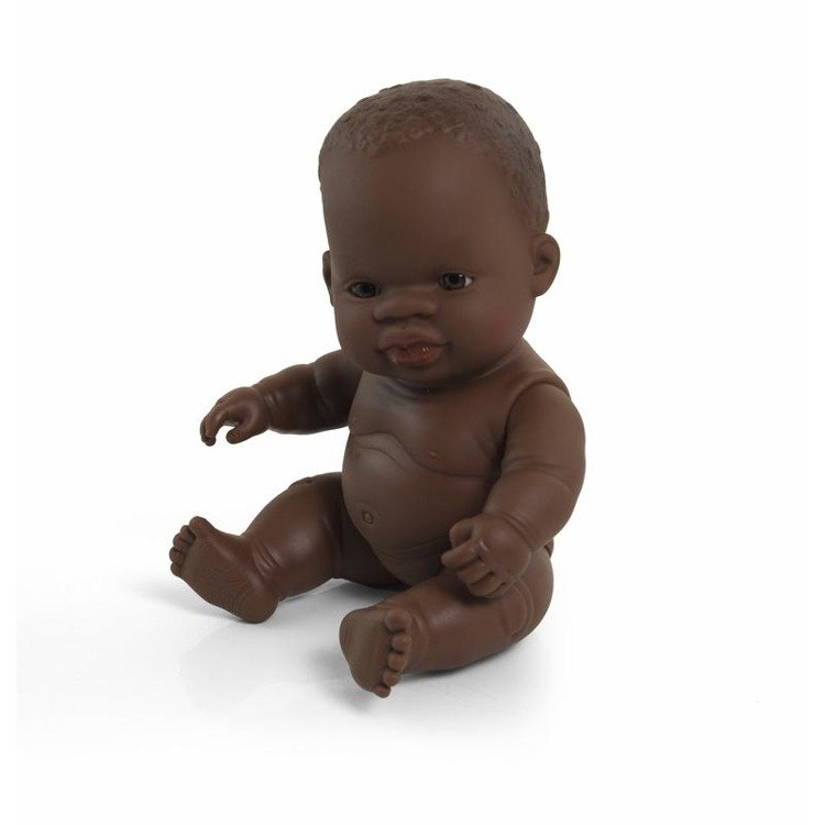 Miniland Baby, Lalka chłopiec Afrykańczyk 21cm