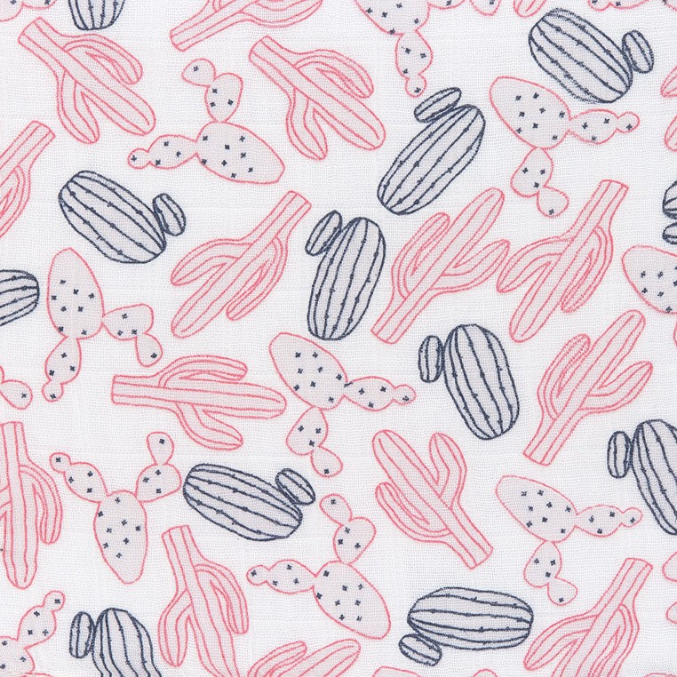 Lassig, Bambusowy Otulacz-Kocyk 80x80cm Zestaw 3 szt. Glama Lama coral