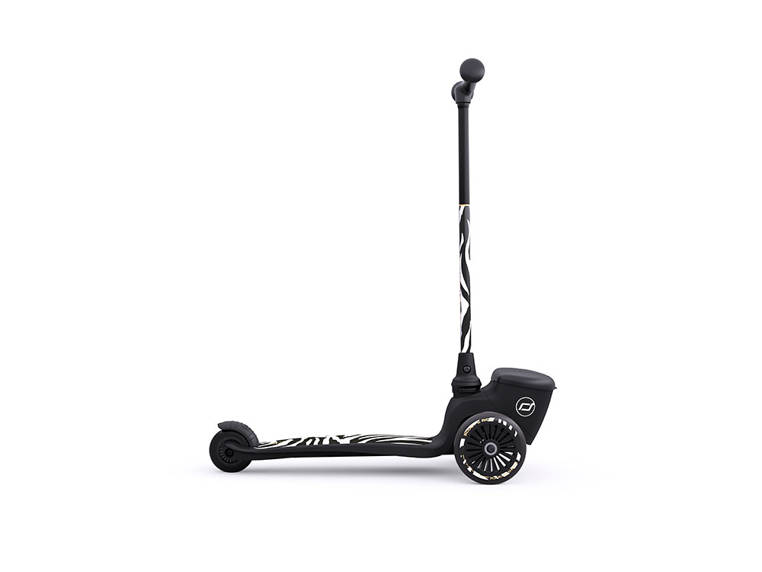 Scootandride, Highwaykick 2 Lifestyle Hulajnoga trójkołowa balansowa z zamykanym schowkiem 2+ Zebra Scootandride, Highwaykick 2 Lifestyle Hulajnoga trójkołowa balansowa z zamykanym schowkiem 2+ Zebra