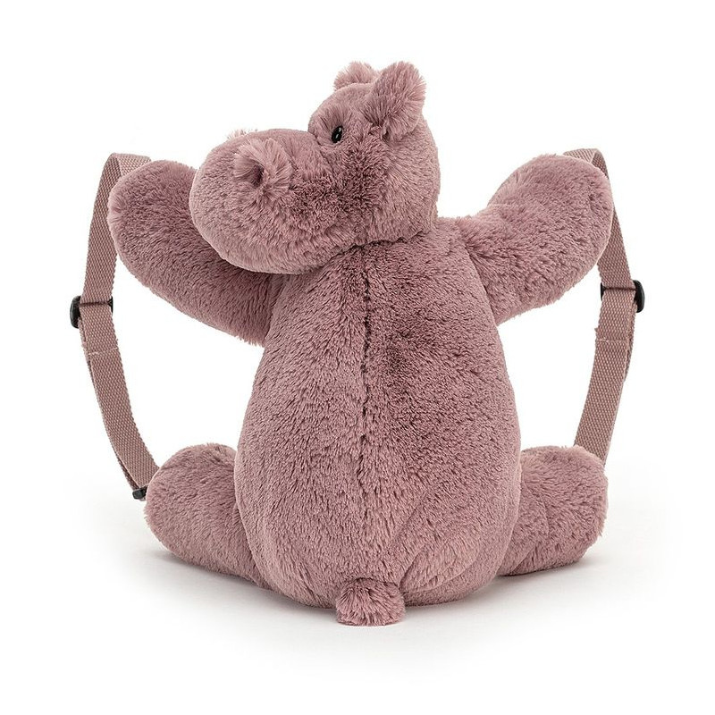 Jellycat, Huggady Plecak Hipopotam 28cmx30cm Jellycat, Huggady Plecak Hipopotam 28cmx30cm