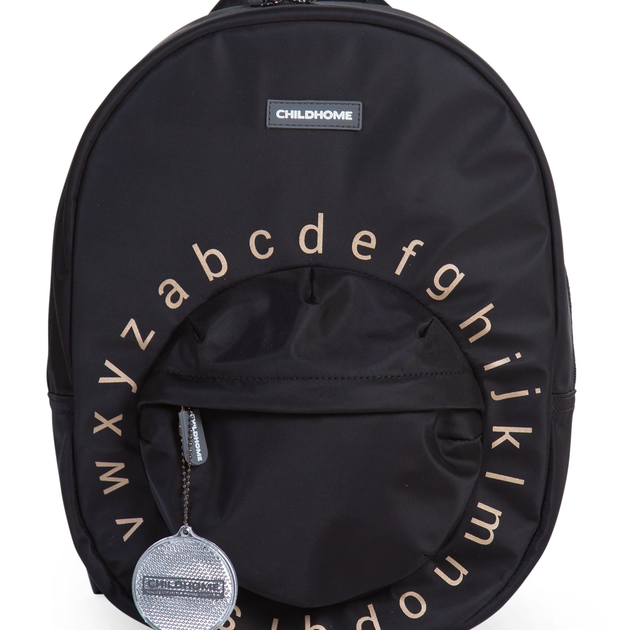 Childhome, Plecak dziecięcy ABC - Czarno-złoty