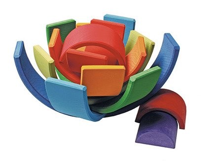 Kolorowa 10-elementowa tęcza zachód słońca 1+ Grimm's