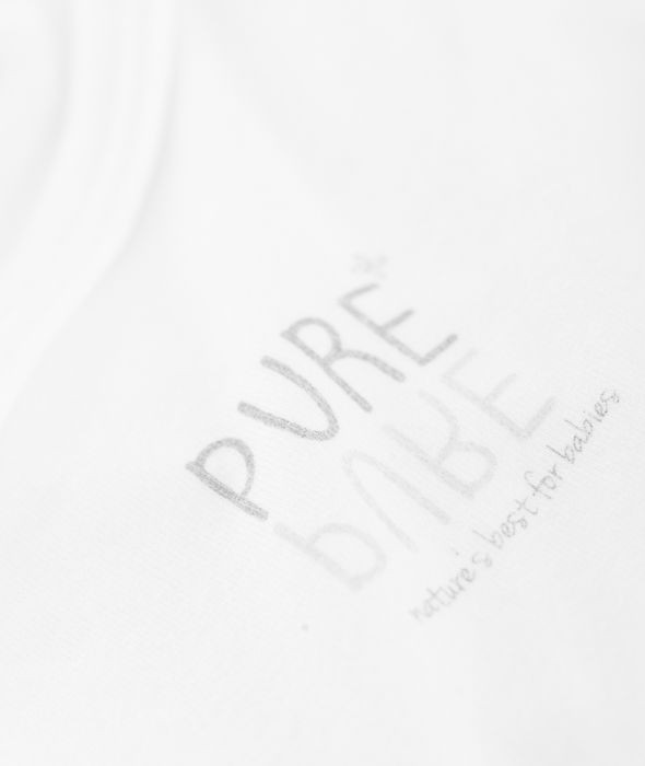 Body niemowlęce z długim rękawem 6-12m białe