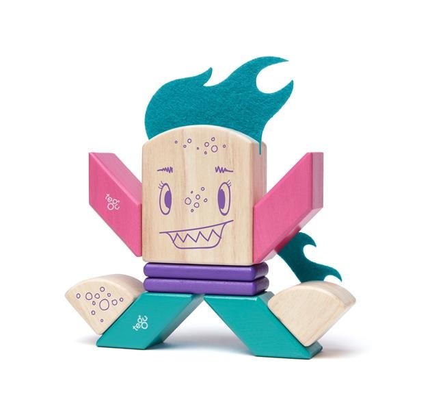 Tegu, Drewniane klocki magnetyczne STICKY MONSTERS Finklebear Tegu, Drewniane klocki magnetyczne STICKY MONSTERS Finklebear
