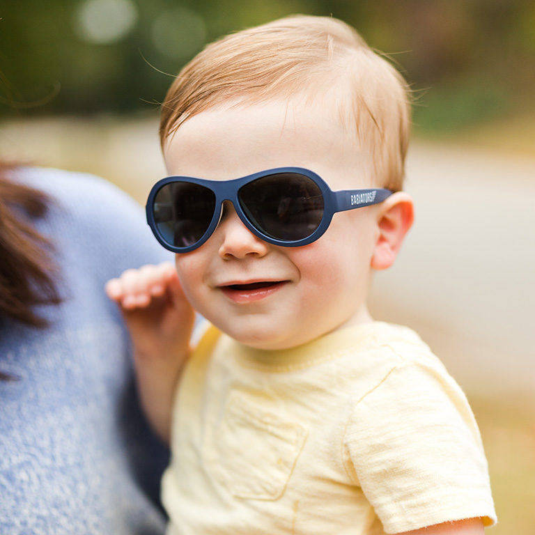 Babiators, Original Two Tone Aviator: Nautical Navy Ages 0-2 Babiators, Original Two Tone Aviator: Nautical Navy Ages 0-2