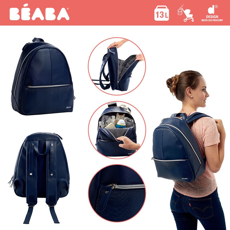 Beaba, Plecak dla mamy San Francisco blue/snake Beaba, Plecak dla mamy San Francisco blue/snake
