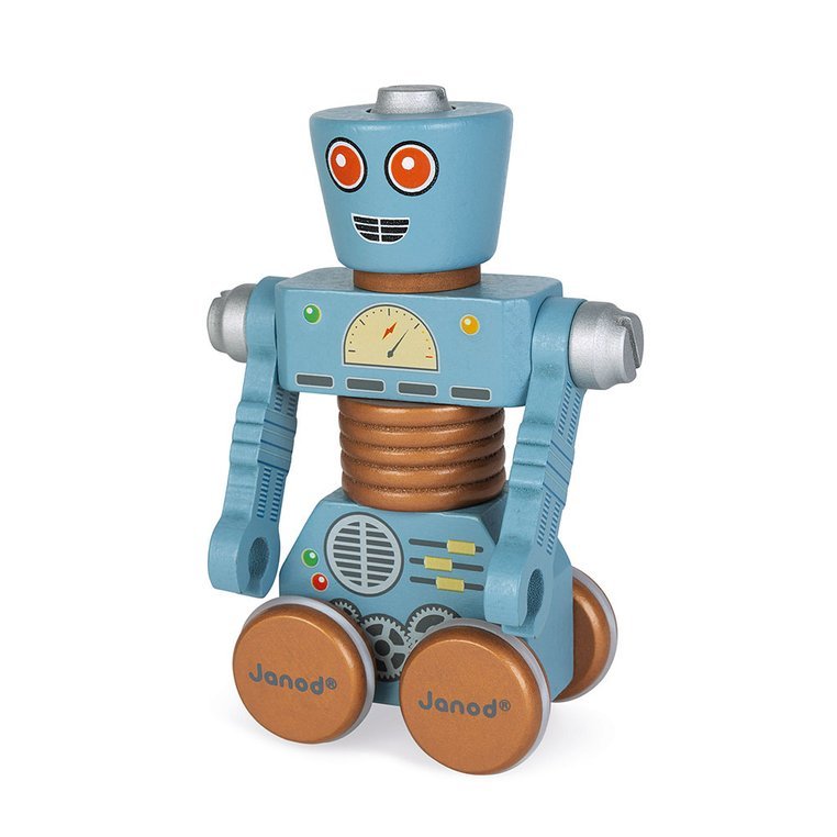 Janod, Drewniane roboty do składania ze śrubokrętem Brico'kids Janod, Drewniane roboty do składania ze śrubokrętem Brico'kids
