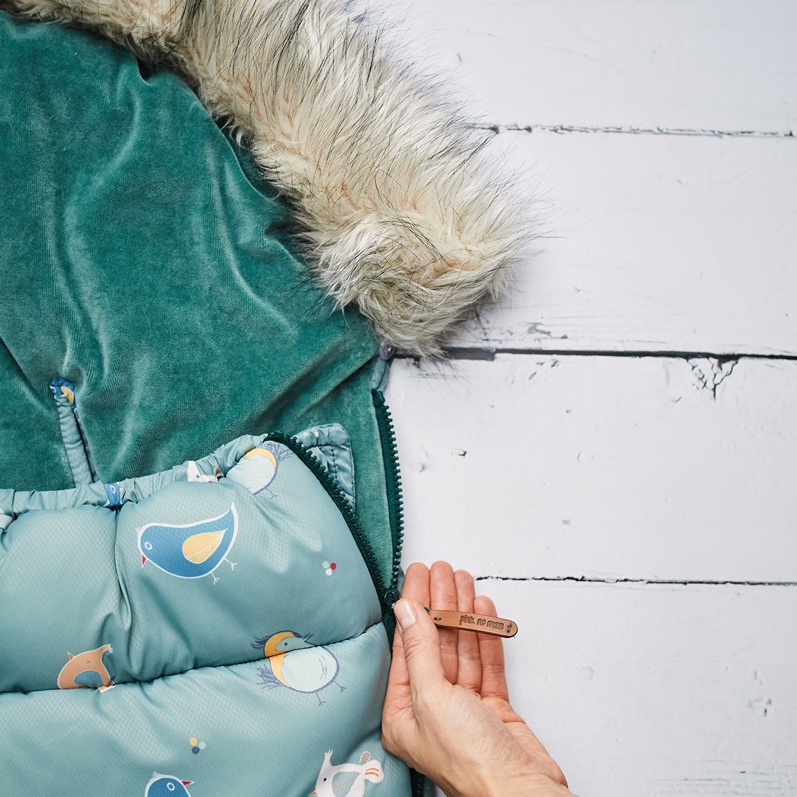 Pink no more, Śpiwór do wózka zimowy - Crazy Birds