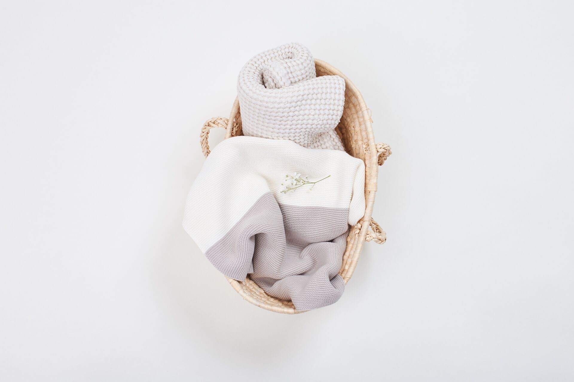 Bimbla, Wafelkowy kocyk lniany Bohem - ecru Bimbla, Wafelkowy kocyk lniany Bohem - ecru