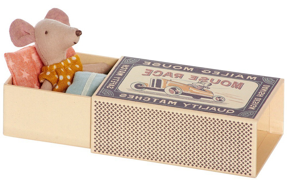 Maileg, Myszka w pudełku - mała siostrzyczka