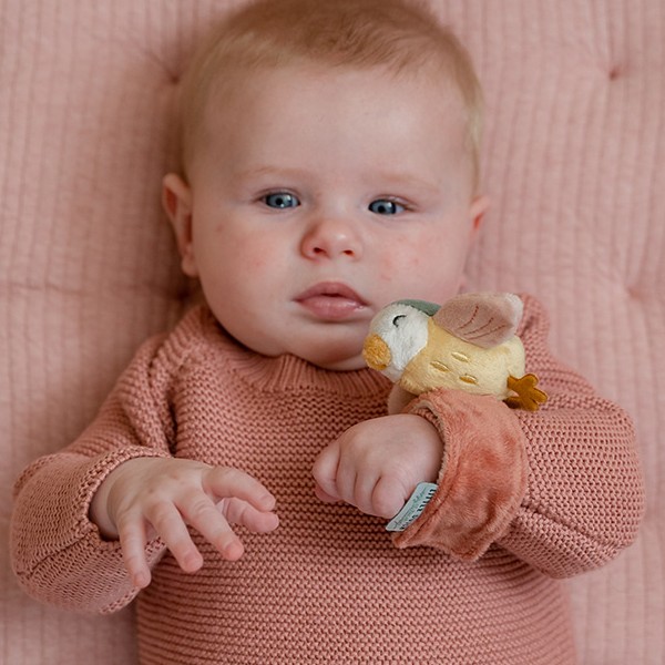 Little Dutch, Bransoletka grzechotka Flowers & Butterflies Little Dutch, Bransoletka grzechotka Flowers & Butterflies