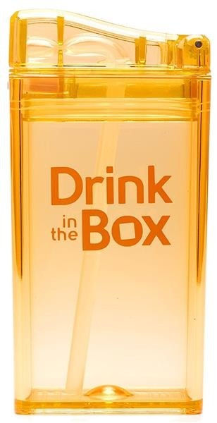 Drink In The Box, Bidon ze słomką orange 240ml Drink In The Box, Bidon ze słomką orange 240ml