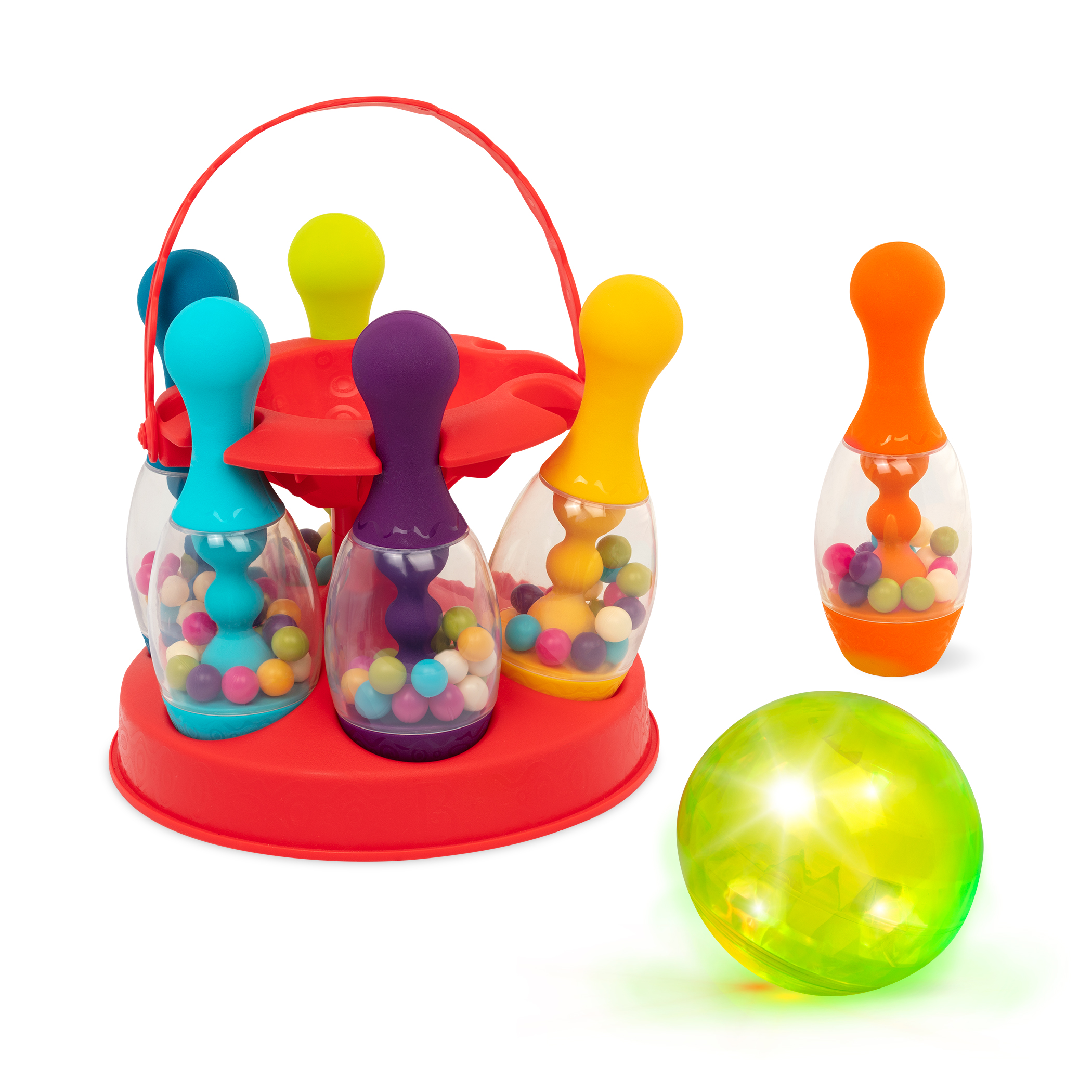 B.toys - Let’s Glow Bowling – kręgle - wersja czerwona B.toys - Let’s Glow Bowling – kręgle - wersja czerwona