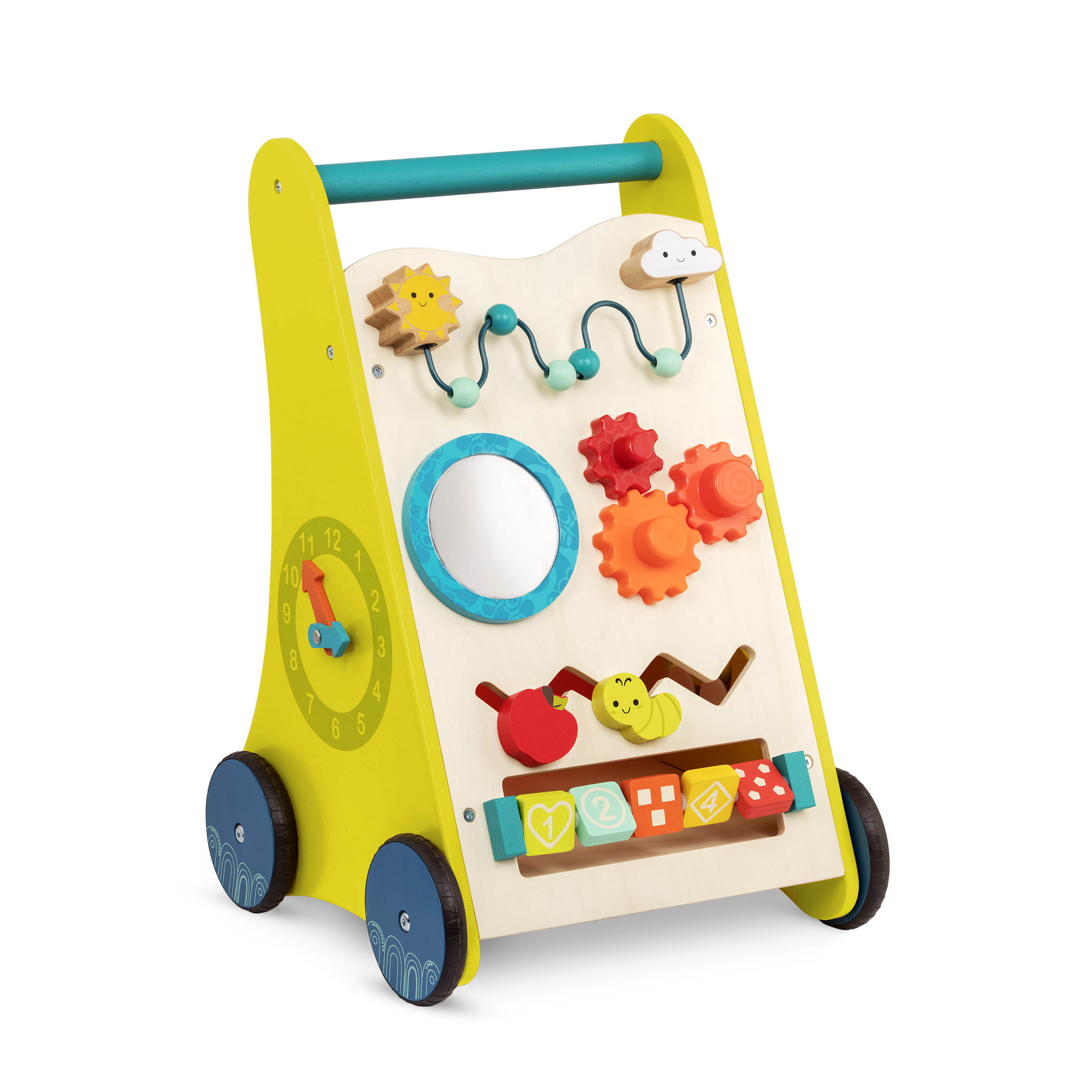 Btoys, Walk ‘n’ Learn – drewniany chodzik-pchacz edukacyjny Btoys, Walk ‘n’ Learn – drewniany chodzik-pchacz edukacyjny