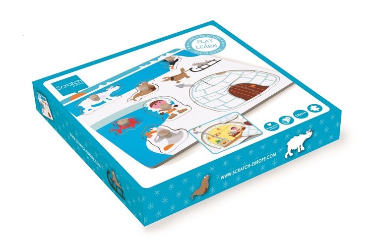 Scratch, Puzzle z uchwytem Eskimos