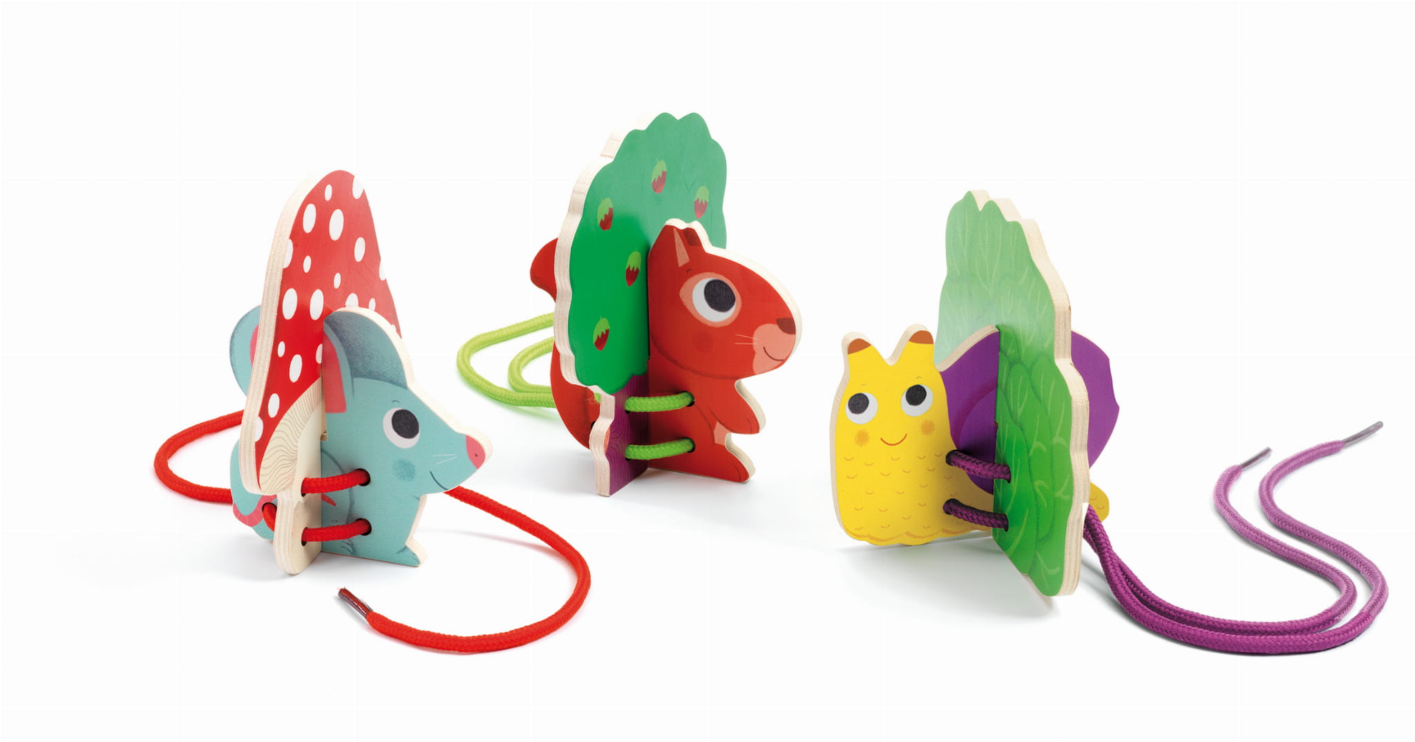 Djeco, Nawlekanka-sznurowanka ZWIERZĄTKA Djeco, Nawlekanka-sznurowanka ZWIERZĄTKA