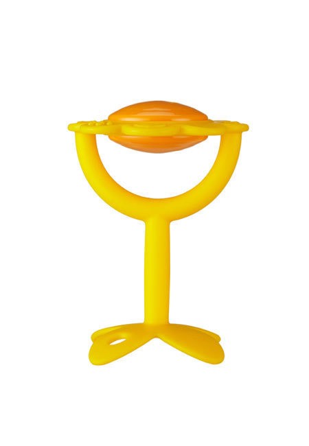 InnoBaby, Gryzaczek grzechotka kwiatek żółty InnoBaby, Gryzaczek grzechotka kwiatek żółty