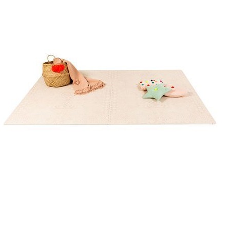 Toddlekind, Mata piankowa puzzle - Prettier Playmat Persian Blossom Light Pink