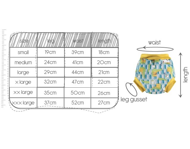 Close, Pieluszka do pływania, Krokodyl (Charles and Erin), 2XL Close, Pieluszka do pływania, Krokodyl (Charles and Erin), 2XL