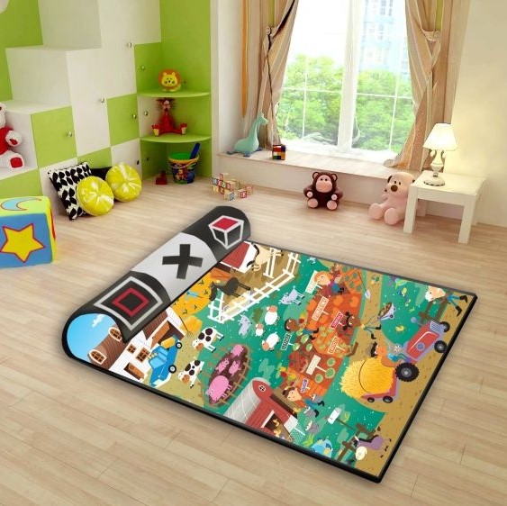 Duża dwustronna mata piankowa playmat Mata czarno biała Duża dwustronna mata piankowa playmat Mata czarno biała