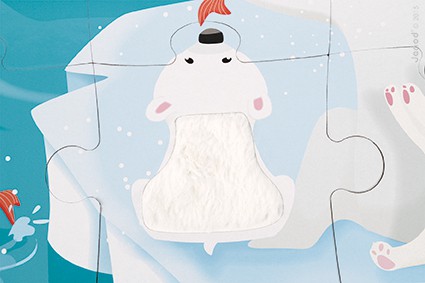 Janod, puzzle sensoryczne 20 elementów Lodowa kraina Janod, puzzle sensoryczne 20 elementów Lodowa kraina