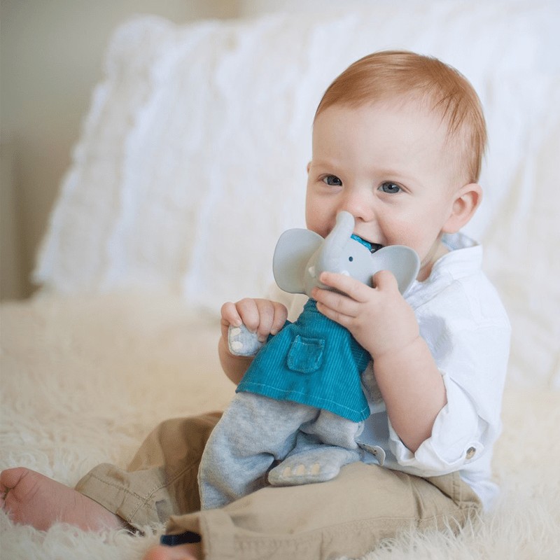 Meiya & Alvin, Miękka lalka grzechotka z Organicznym Gryzakiem Alvin