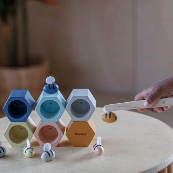Plan Toys, Plaster miodu z pszczółkami - barwy sadu Plan Toys, Plaster miodu z pszczółkami - barwy sadu