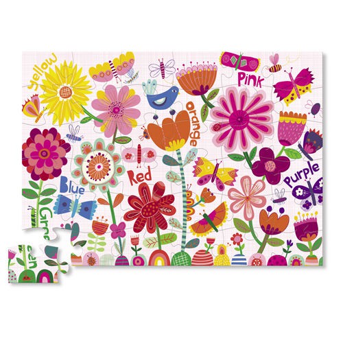 Crocodile Creek, Puzzle 36 elementów, Kolorowy ogród