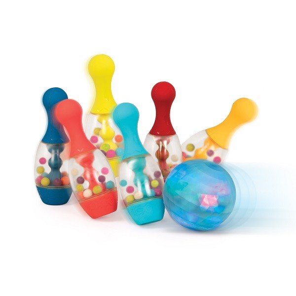 Btoys, Zestaw do gry w kręgle ze świecącą kulą