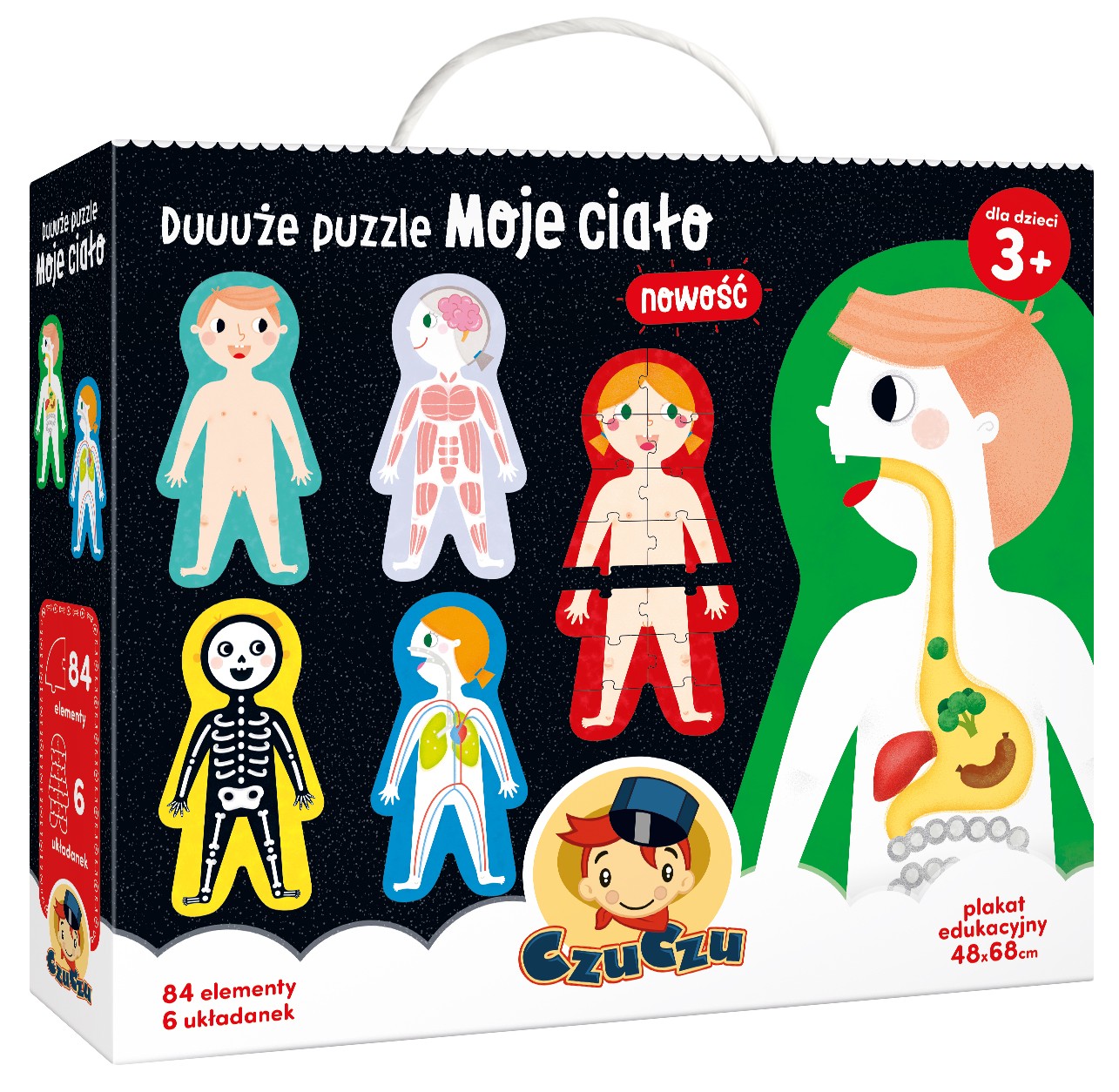 Duże puzzle moje ciało Czuczu