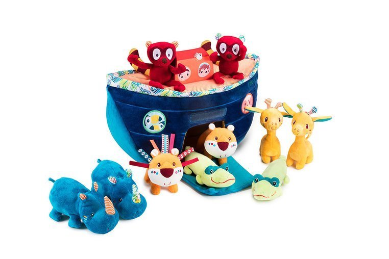 Lilliputiens, Statek z 10 zwierzątkami Arka Noego 18 m+ Lilliputiens, Statek z 10 zwierzątkami Arka Noego 18 m+