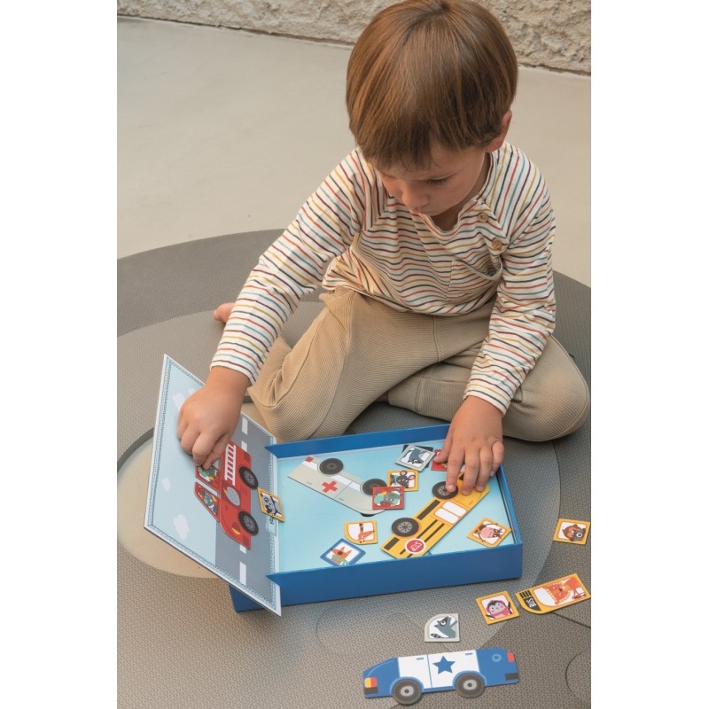 Apli Kids, Magnetyczna układanka - Pojazdy Apli Kids, Magnetyczna układanka - Pojazdy