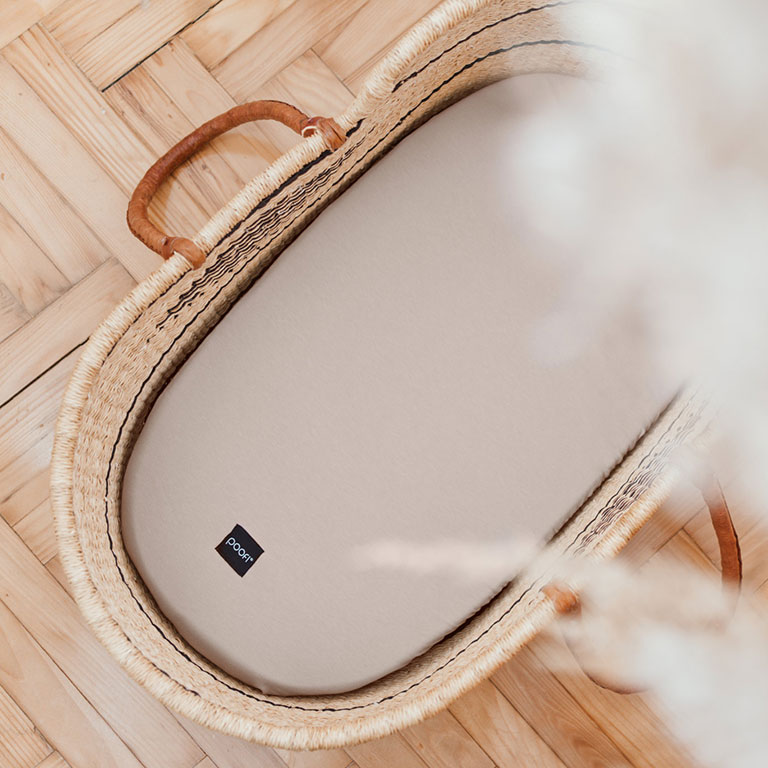 Poofi, Prześcieradło do gondoli Organic - morela