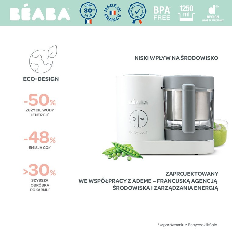 Beaba, Babycook® Neo Grey/white Beaba, Babycook® Neo Grey/white