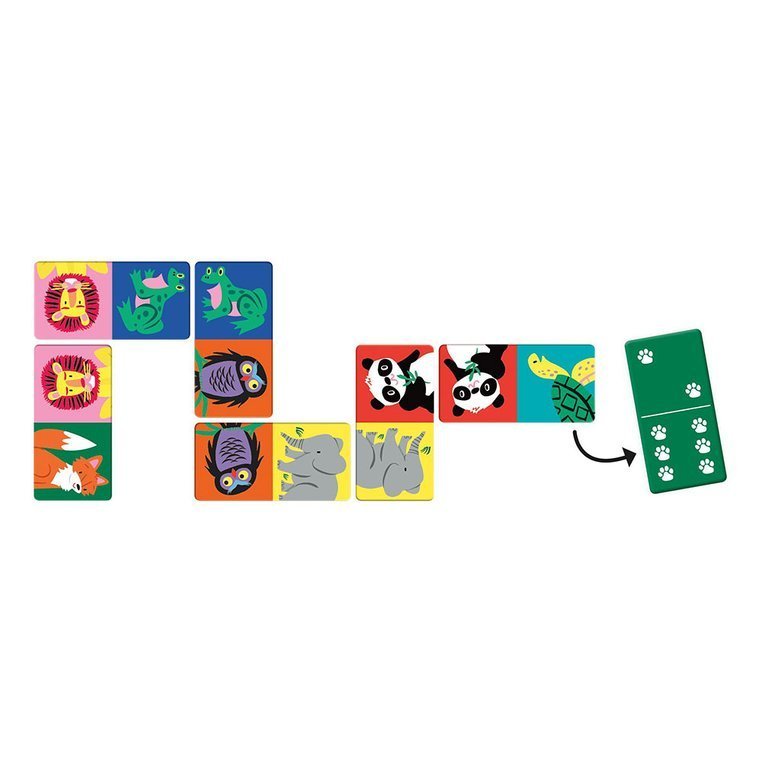 Mudpuppy, Gra Domino Dżungla 28 elementów 3-8 lat Mudpuppy, Gra Domino Dżungla 28 elementów 3-8 lat