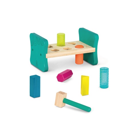 Btoys, Drewniana wbijanka - ławka z młotkiem