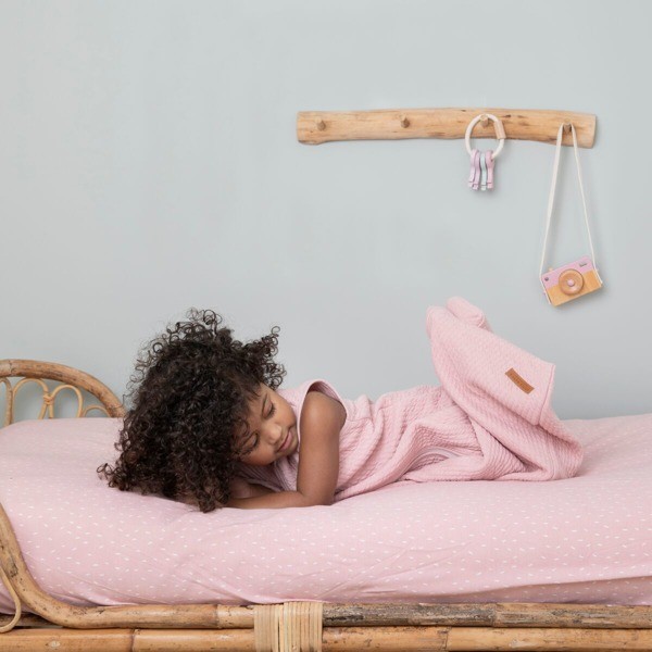 Little Dutch, Letni śpiworek bawełniany bez rękawków Pure pink 110 cm Little Dutch, Letni śpiworek bawełniany bez rękawków Pure pink 110 cm