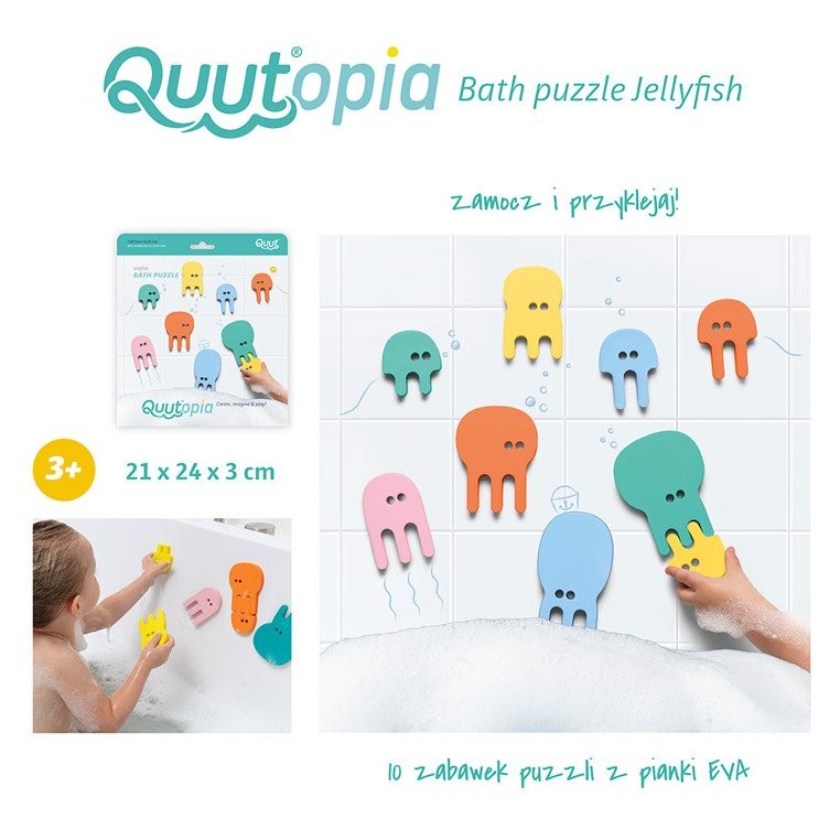 Quut, Zestaw puzzli piankowych Quutopia Meduzy Quut, Zestaw puzzli piankowych Quutopia Meduzy