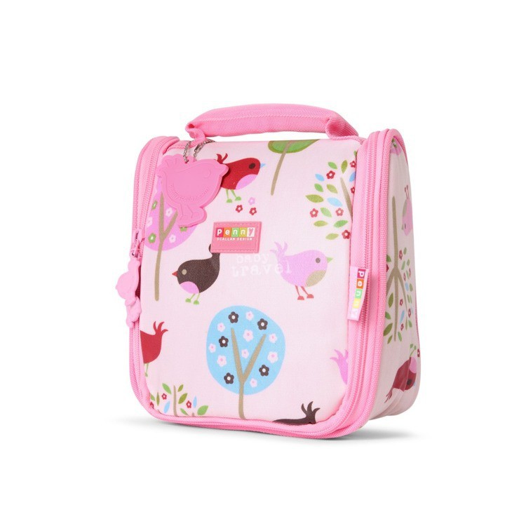 Kosmetyczka dla Malucha różowa w ptaszki