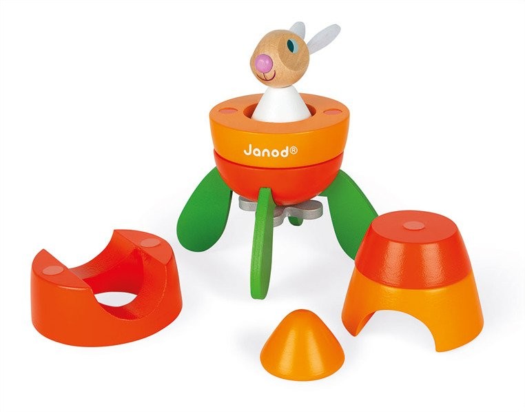 Janod, Rakieta drewniana magnetyczna marchewka z Królikiem