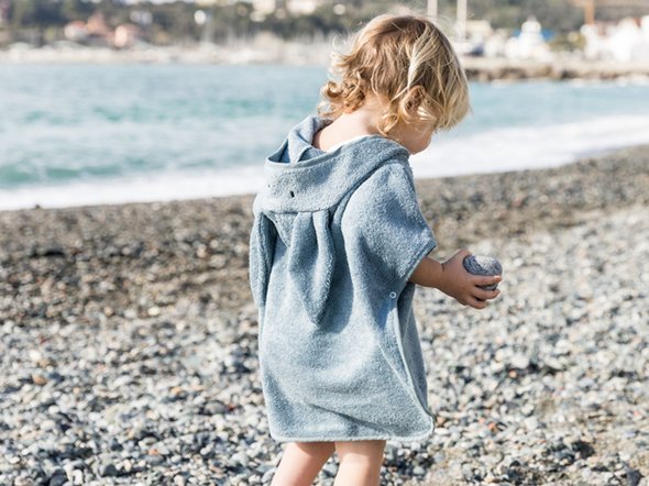 Bamboom - Ręcznik Bambusowy Poncho, Niebieski, 0-2l