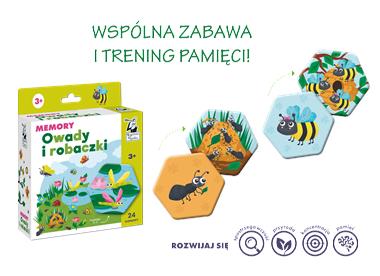Gra memory Owady i robaczki Kapitan Nauka