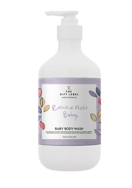 The Gift Label, Wegański żel do mycia dla dzieci Brand New Baby 250 ml The Gift Label, Wegański żel do mycia dla dzieci Brand New Baby 250 ml