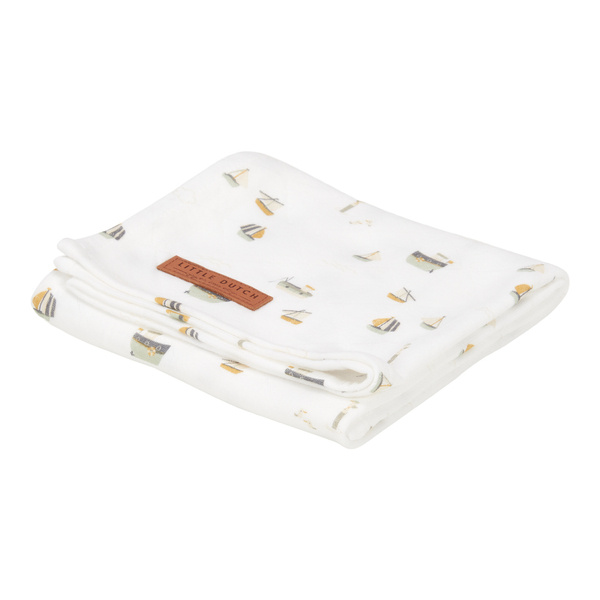 Little Dutch, Otulacz 120 x 120 cm Sailors Bay White Little Dutch, Otulacz 120 x 120 cm Sailors Bay White